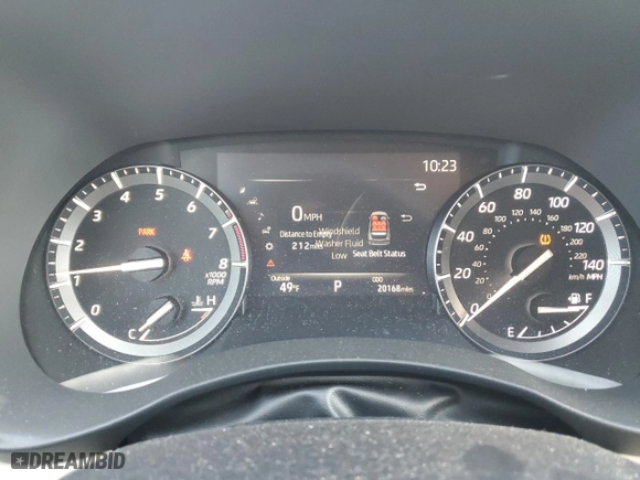 2020 Toyota Highlander XLE with VIN 5TDHZRBH8LS048346, listed as a Copart auction lot 46923375 with 20,168 mi miles and Salvage Title. Bid and sale history available at carsss.com. Image 9.