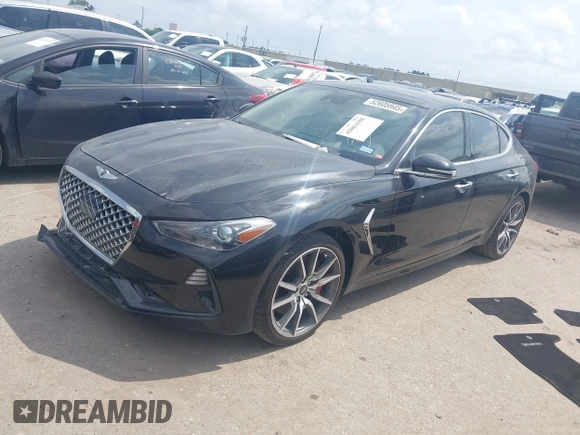 2021 Genesis G70 3.3T с VIN KMTG74LEXMU071473, выставлен на аукционе IAAI как лот 42061698 с пробегом 53 949 миль миль и . История ставок и продаж доступна на DreamBid. Изображение 2.