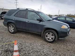 2004 Acura MDX Touring Pkg with VIN 2HNYD18694H545213, listed as a Copart auction lot 75741424 with 238,540 mi miles and Salvage Title. Bid and sale history available at carsss.com. Image 4.