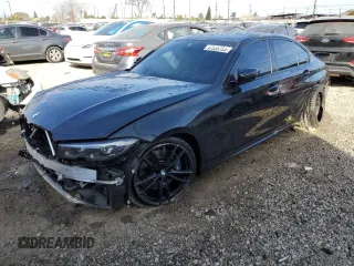 2022 BMW 3 Series M340i with VIN 3MW5U7J08N8C30901, listed as a Copart auction lot 47535755 with 35,338 mi miles and Salvage Title. Bid and sale history available at carsss.com. Image 1.