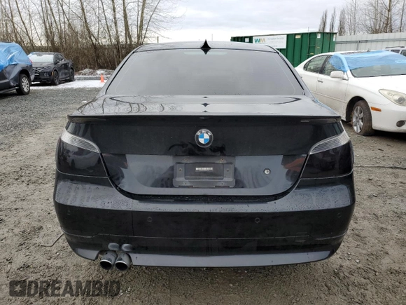 2005 BMW 5 Series 545i with VIN WBANB33555B088996, listed as a Copart auction lot 44745025 with Not Provided miles and Salvage Title. Bid and sale history available at carsss.com. Image 6.