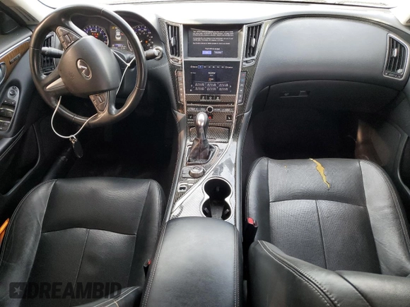 2014 Infiniti Q50 Premium with VIN JN1BV7AP7EM683087, listed as a Copart auction lot 52644335 with 189,344 mi miles and Salvage Title. Bid and sale history available at carsss.com. Image 8.