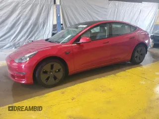 2022 Tesla Model 3 z VIN 5YJ3E1EA2NF372518, wystawiony jako Copart lot #59147215 z przebiegiem 113 349 mil mil oraz Czysty tytuł • Clean title. Historia ofert i sprzedaży dostępna na DreamBid. Obrazek 1.