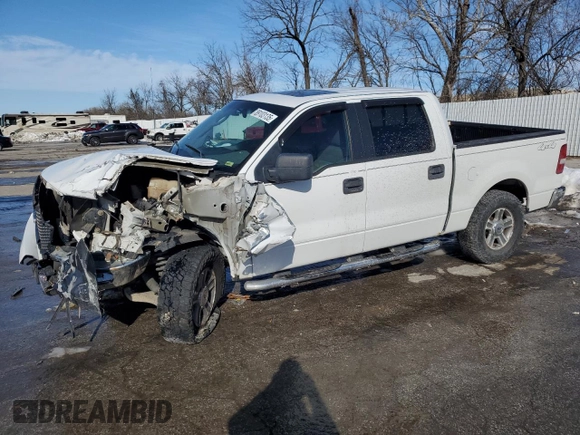 2005 Ford F-150 XLT with VIN 1FTPW14585FB29598, listed as a Copart auction lot 89103135 with 203,942 mi miles and Salvage Title. Bid and sale history available at carsss.com. Image 1.