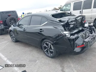 2025 Nissan Sentra SV with VIN 3N1AB8CV1SY243431, listed as a IAAI auction lot 41885210 with 1,325 mi miles and . Bid and sale history available at DreamBid. Image 3.