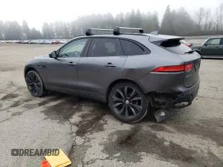 2019 Jaguar F-Pace 30t R-Sport with VIN SADCL2GX7KA352187, listed as a Copart auction lot 87842805 with 59,995 mi miles and Salvage title. Bid and sale history available at DreamBid. Image 2.