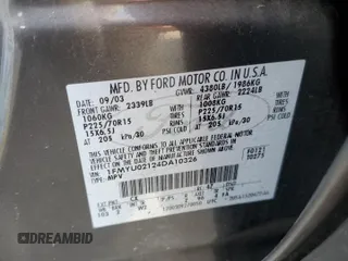2004 Ford Escape XLS with VIN 1FMYU02124DA10326, listed as a Copart auction lot 42523165 with 3,579 mi miles and Salvage Title. Bid and sale history available at DreamBid. Image 14.