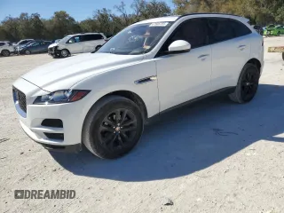 2018 Jaguar F-Pace 25t Premium with VIN SADCJ2FX4JA264185, listed as a Copart auction lot 47608755 with 77,437 mi miles and Salvage Title. Bid and sale history available at DreamBid. Image 1.
