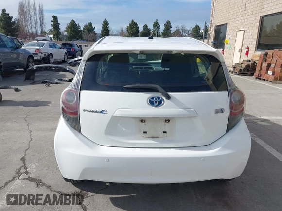 2012 Toyota Prius One with VIN JTDKDTB33C1027813, listed as a IAAI auction lot 41721224 with 183,054 mi miles. Bid and sale history available at carsss.com. Image 16.