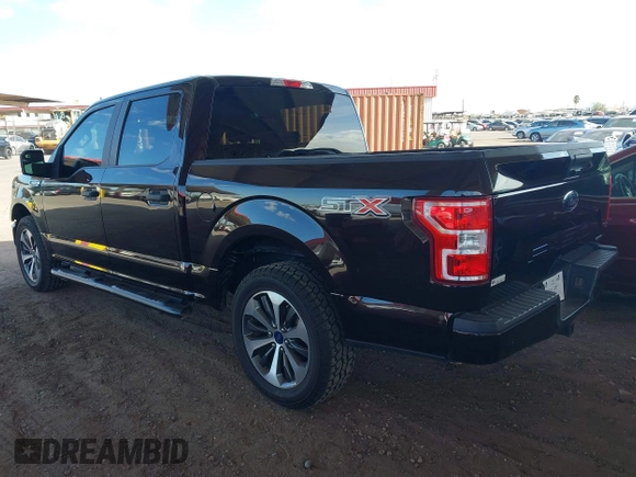 2020 Ford F-150 XL with VIN 1FTEW1CPXLKD65345, listed as a IAAI auction lot 41969536 with 40,492 mi miles. Bid and sale history available at carsss.com. Image 3.