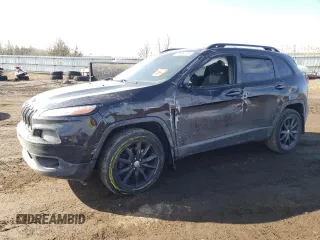 2014 Jeep Cherokee Altitude with VIN 1C4PJMCS0EW291247, listed as a Copart auction lot 47694115 with 124,775 mi miles and Salvage Title. Bid and sale history available at carsss.com. Image 1.