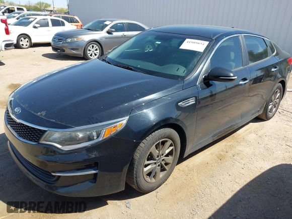 2016 Kia Optima LX Turbo with VIN 5XXGT4L12GG002889, listed as a IAAI auction lot 41989834 with 107,421 mi miles. Bid and sale history available at carsss.com. Image 17.