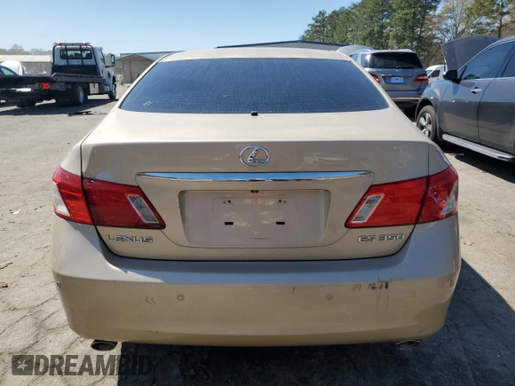 2007 Lexus ES 350 with VIN JTHBJ46G572102506, listed as a Copart auction lot 50373145 with 192,705 mi miles and Non Repairable. Bid and sale history available at carsss.com. Image 6.