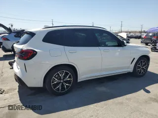 2024 BMW X3 xDrive30i with VIN WBX57DP07RN289427, listed as a Copart auction lot 52605805 with 7,040 mi miles and Salvage Title. Bid and sale history available at DreamBid. Image 3.