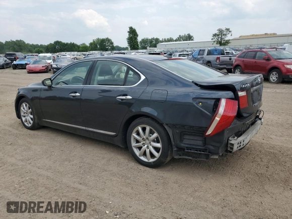 2007 Lexus LS 460 with VIN JTHBL46F175005741, listed as a Copart auction lot 59982435 with 225,398 mi miles and Clean title. Bid and sale history available at DreamBid. Image 2.