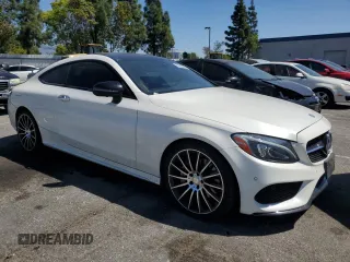 2017 Mercedes-Benz C 300 with VIN WDDWJ4JB1HF378289, listed as a Copart auction lot 52570555 with 106,355 mi miles and Salvage Title. Bid and sale history available at carsss.com. Image 4.