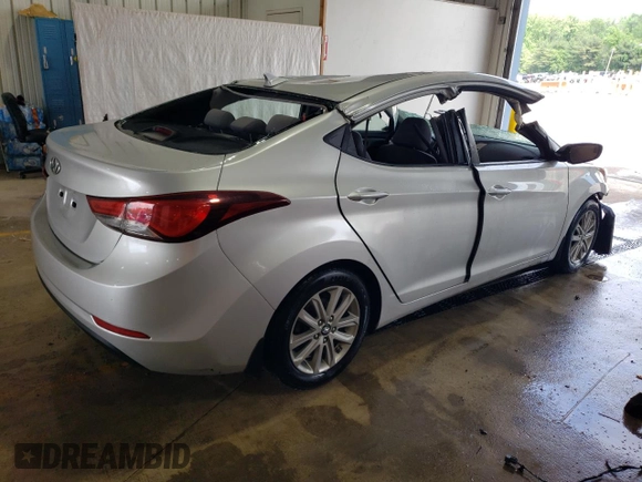 2014 Hyundai Elantra SE z VIN KMHDH4AE5EU164707, wystawiony jako Copart lot #57222345 z przebiegiem Nie podano mil oraz Szkoda całkowita • Salvage title. Historia ofert i sprzedaży dostępna na DreamBid. Obrazek 3.