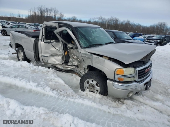 2004 GMC Sierra 1500 SLE with VIN 2GTEC19V241286171, listed as a Copart auction lot 45739455 with 0 mi miles and Salvage Title. Bid and sale history available at carsss.com. Image 4.