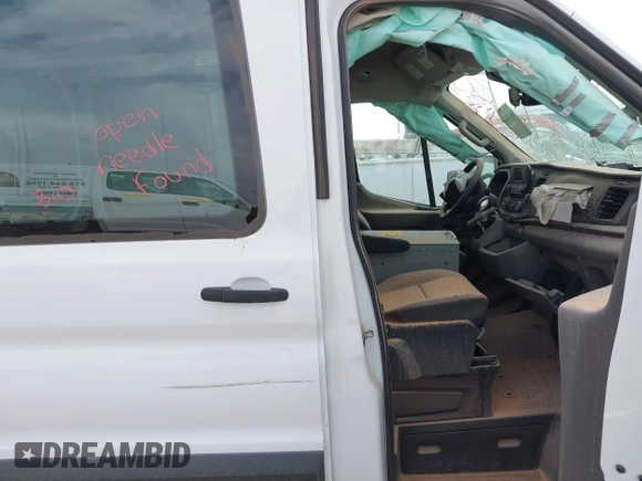 2023 Ford Transit Cargo with VIN 1FTBR2C83PKA71896, listed as a IAAI auction lot 42201228 with 31,427 mi miles and . Bid and sale history available at carsss.com. Image 5.