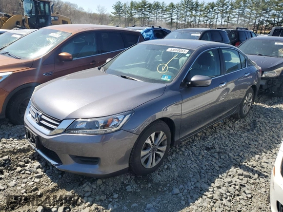 2014 Honda Accord Sedan LX with VIN 1HGCR2F30EA097848, listed as a Copart auction lot 53068055 with 170,012 mi miles and Salvage Title. Bid and sale history available at carsss.com. Image 1.