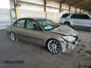 2004 Honda Civic LX with VIN 2HGES15534H534008, listed as a Copart auction lot 45570955 with 209,480 mi miles and Salvage Title. Bid and sale history available at DreamBid. Image 4.