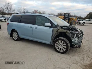 2015 Toyota Sienna Limited with VIN 5TDDK3DC5FS095338, listed as a Copart auction lot 78532014 with 182,689 mi miles and Salvage Title. Bid and sale history available at DreamBid. Image 4.