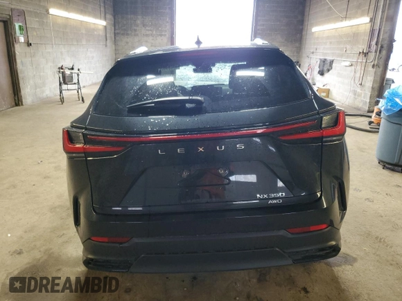 2025 Lexus NX with VIN 2T2GGCEZ1SC060683, listed as a Copart auction lot 52689465 with 2,141 mi miles and Salvage Title. Bid and sale history available at carsss.com. Image 6.