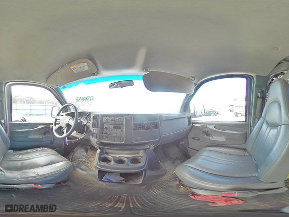 2005 Chevrolet Express Cargo Van with VIN 1GCGG25V951210656, listed as a Copart auction lot 47300715 with 177,893 mi miles and Salvage Title. Bid and sale history available at carsss.com. Image 14.