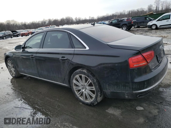 2012 Audi A8 L 6.3L with VIN WAUR4AFD1CN028907, listed as a Copart auction lot 42407755 with 143,701 mi miles and Salvage Title. Bid and sale history available at carsss.com. Image 2.