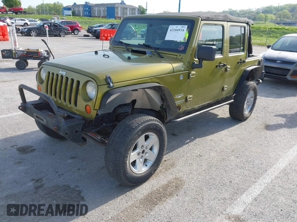 2007 Jeep Wrangler Unlimited Sahara with VIN 1J4GA59177L182593, listed as a IAAI auction lot 42104934 with 158,990 mi miles and . Bid and sale history available at DreamBid. Image 17.