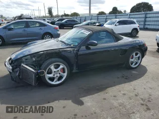 2001 Porsche Boxster S with VIN WP0CB29851U664784, listed as a Copart auction lot 46404485 with 117,816 mi miles and Salvage Title. Bid and sale history available at carsss.com. Image 1.