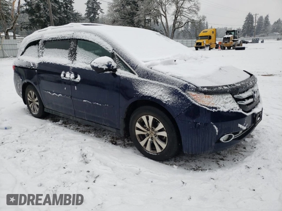 2017 Honda Odyssey SE with VIN 5FNRL5H37HB022052, listed as a Copart auction lot 43451605 with 90,922 mi miles and Salvage Title. Bid and sale history available at carsss.com. Image 4.