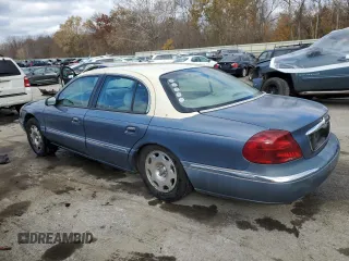 2000 Lincoln Continental with VIN 1LNHM97V5YY807538, listed as a Copart auction lot 78899234 with 126,095 mi miles and Salvage Title. Bid and sale history available at carsss.com. Image 2.