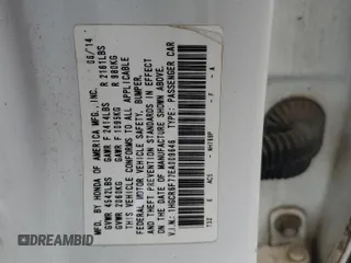 2014 Honda Accord Touring z VIN 1HGCR6F77EA009646, wystawiony jako Copart lot #54569295 z przebiegiem 155 884 mil mil oraz Szkoda całkowita • Salvage title. Historia ofert i sprzedaży dostępna na DreamBid. Obrazek 13.