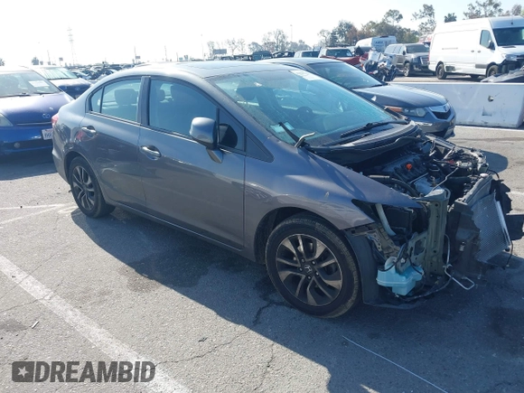 2013 Honda Civic EX with VIN 19XFB2F82DE281132, listed as a IAAI auction lot 41990142 with 96,275 mi miles and . Bid and sale history available at DreamBid. Image 1.