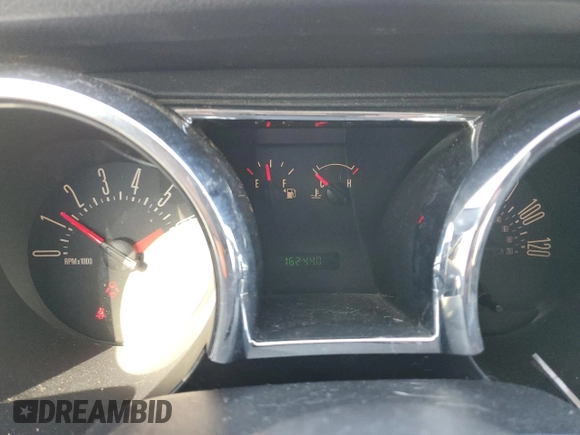 2005 Ford Mustang Deluxe with VIN 1ZVFT80N455129183, listed as a Copart auction lot 48500905 with 162,440 mi miles and Salvage Title. Bid and sale history available at carsss.com. Image 9.