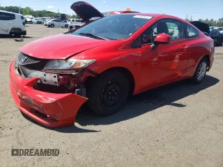 2013 Honda Civic Cpe LX with VIN 2HGFG3B56DH531996, listed as a Copart auction lot 62482524 with 98,955 mi miles and Salvage Title. Bid and sale history available at carsss.com. Image 1.