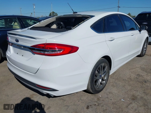 2017 Ford Fusion SE with VIN 3FA6P0H75HR343881, listed as a IAAI auction lot 41855068 with 44,141 mi miles. Bid and sale history available at carsss.com. Image 4.