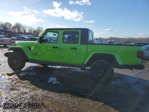 2021 Jeep Gladiator Willys with VIN 1C6HJTAG7ML612155, listed as a Copart auction lot 42627425 with 28,509 mi miles and Salvage Title. Bid and sale history available at carsss.com. Image 2.