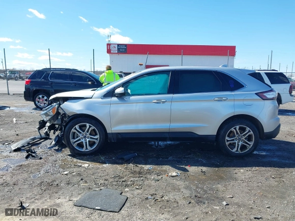 2016 Ford Edge Titanium with VIN 2FMPK4K87GBB12446, listed as a IAAI auction lot 41719459 with 140,038 mi miles. Bid and sale history available at carsss.com. Image 14.