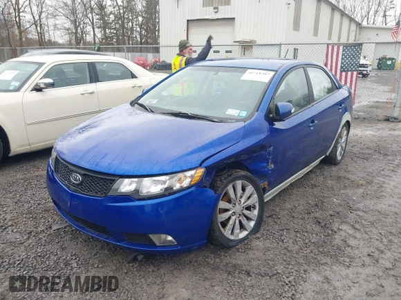 2010 Kia Forte SX with VIN KNAFW4A38A5142042, listed as a IAAI auction lot 41711307 with 162,765 mi miles. Bid and sale history available at carsss.com. Image 6.