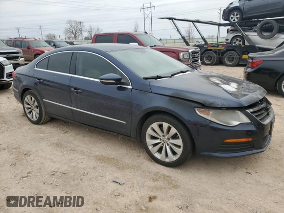 2012 Volkswagen CC Sport with VIN WVWMN7AN9CE544817, listed as a Copart auction lot 46077405 with 0 mi miles and Salvage Title. Bid and sale history available at carsss.com. Image 4.