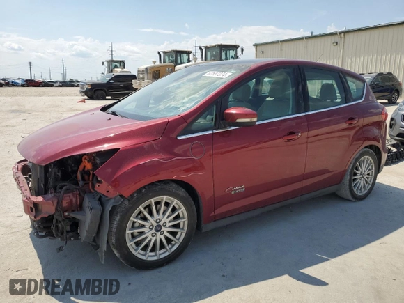 2013 Ford C-Max Energi SEL with VIN 1FADP5CU9DL529563, listed as a Copart auction lot 62537274 with 81,627 mi miles and Salvage Title. Bid and sale history available at carsss.com. Image 1.