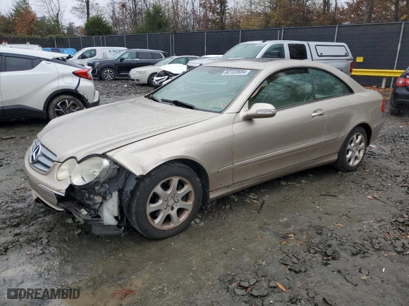 2003 Mercedes-Benz CLK-Class 3.2L with VIN WDBTJ65J83F059716, listed as a Copart auction lot 82122684 with 176,873 mi miles and Salvage Title. Bid and sale history available at carsss.com. Image 1.
