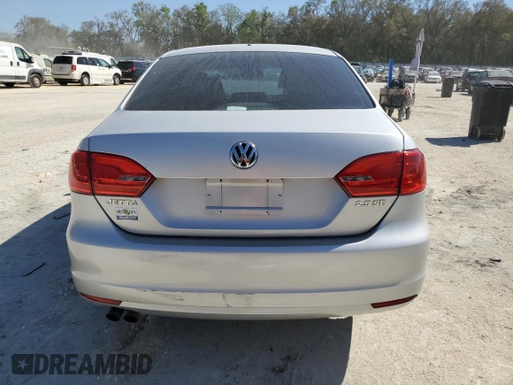2012 Volkswagen Jetta SE with VIN 3VWDX7AJ5CM350994, listed as a Copart auction lot 48696755 with 116,674 mi miles and Salvage title. Bid and sale history available at DreamBid. Image 6.