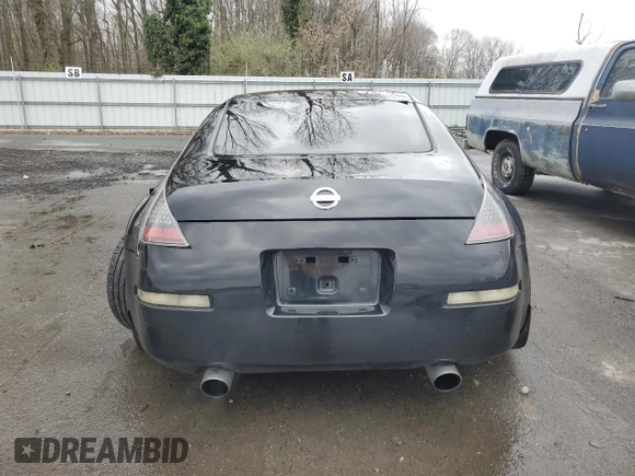 2005 Nissan 350Z Touring with VIN JN1AZ34E85M651736, listed as a Copart auction lot 51158645 with 221,297 mi miles and Salvage Title. Bid and sale history available at carsss.com. Image 6.