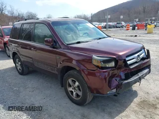 2007 Honda Pilot EX-L with VIN 5FNYF18587B021312, listed as a IAAI auction lot 41801006 with 261,842 mi miles. Bid and sale history available at carsss.com. Image 1.