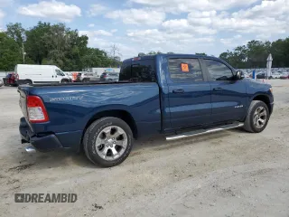 2021 Ram 1500 Big Horn with VIN 1C6SRFMT0MN725619, listed as a Copart auction lot 54238395 with 32,486 mi miles and Non repairable. Bid and sale history available at DreamBid. Image 3.