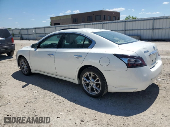 2014 Nissan Maxima SV with VIN 1N4AA5APXEC482370, listed as a Copart auction lot 55823175 with 143,614 mi miles and Salvage title. Bid and sale history available at DreamBid. Image 2.