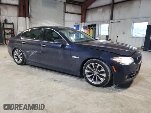 2016 BMW 5 Series 528i xDrive with VIN WBA5A7C53GG146538, listed as a Copart auction lot 47270965 with 132,930 mi miles and Salvage Title. Bid and sale history available at carsss.com. Image 4.